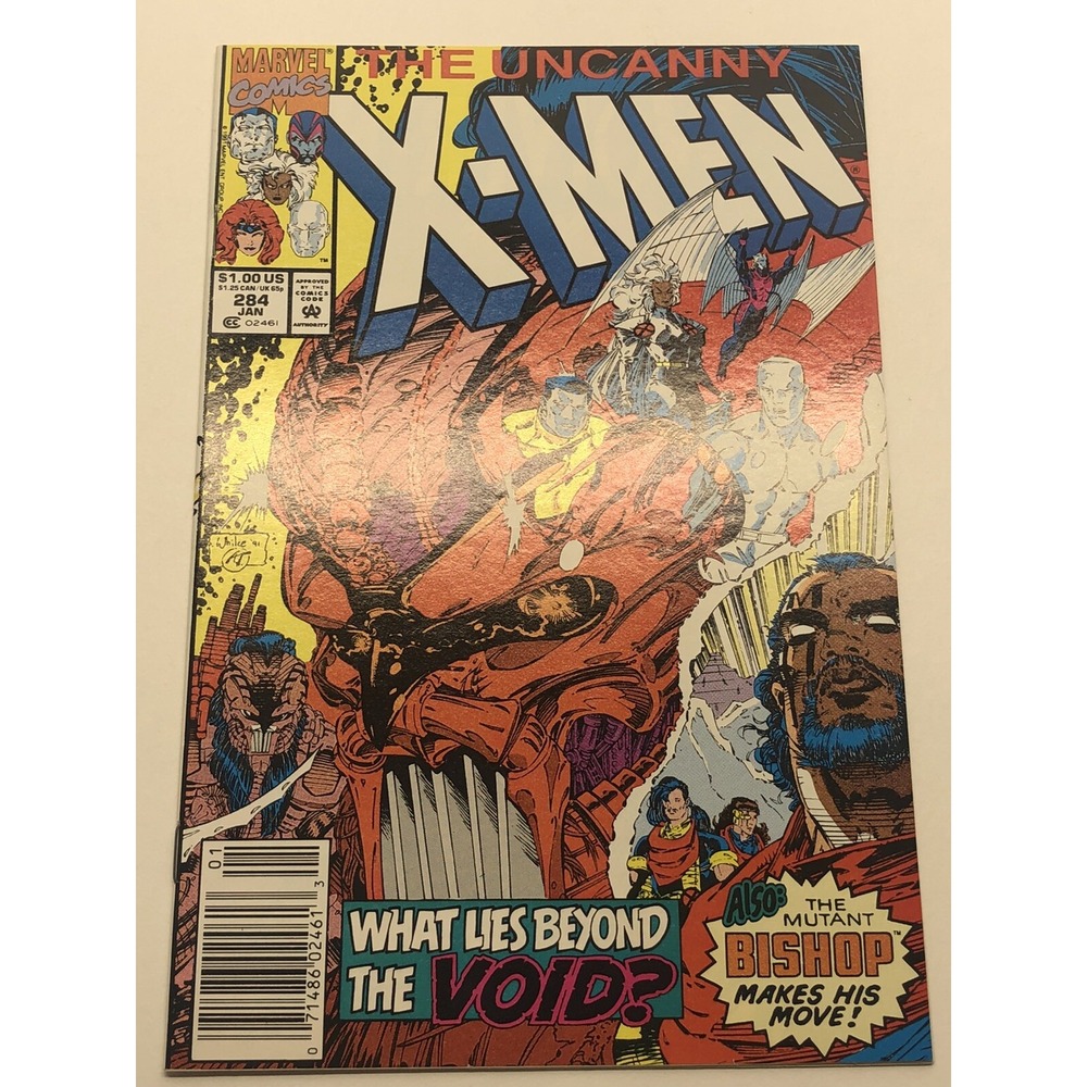 Uncanny X-Men #284 • 2nd Appearance Of Bishop! (Jan 1992, Marvel) NM- NEWSSTAND - Picture 2 of 12